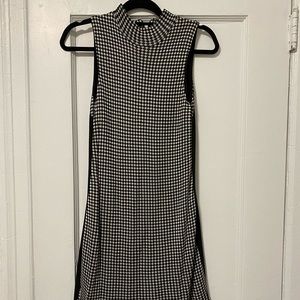 Zara checkered black and white dress